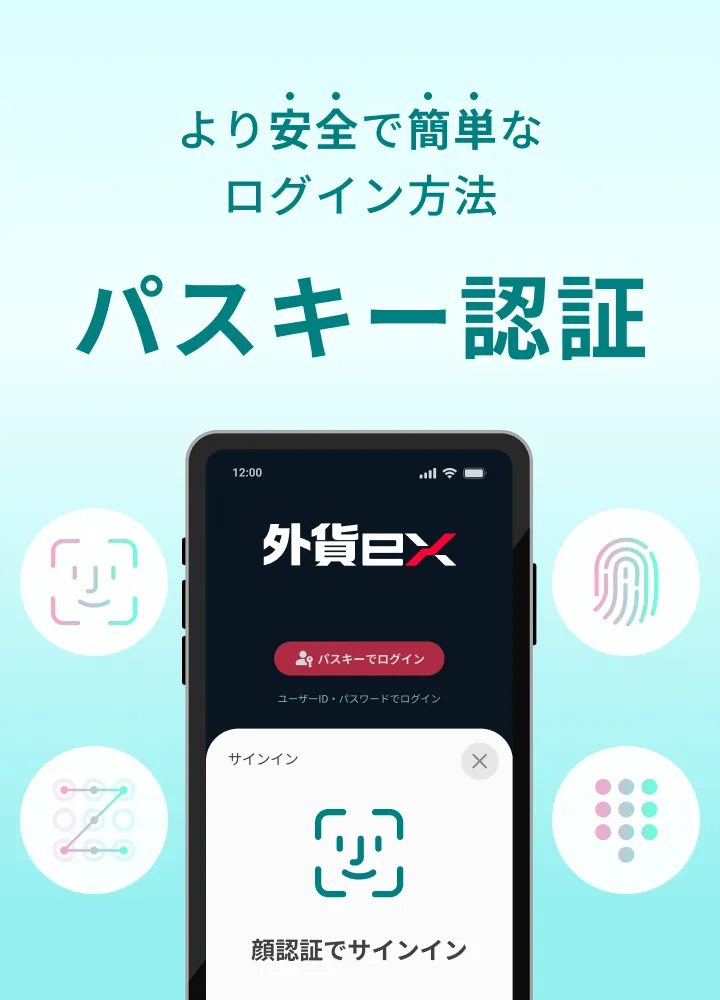 より安全で簡単なログイン方法 パスキー認証